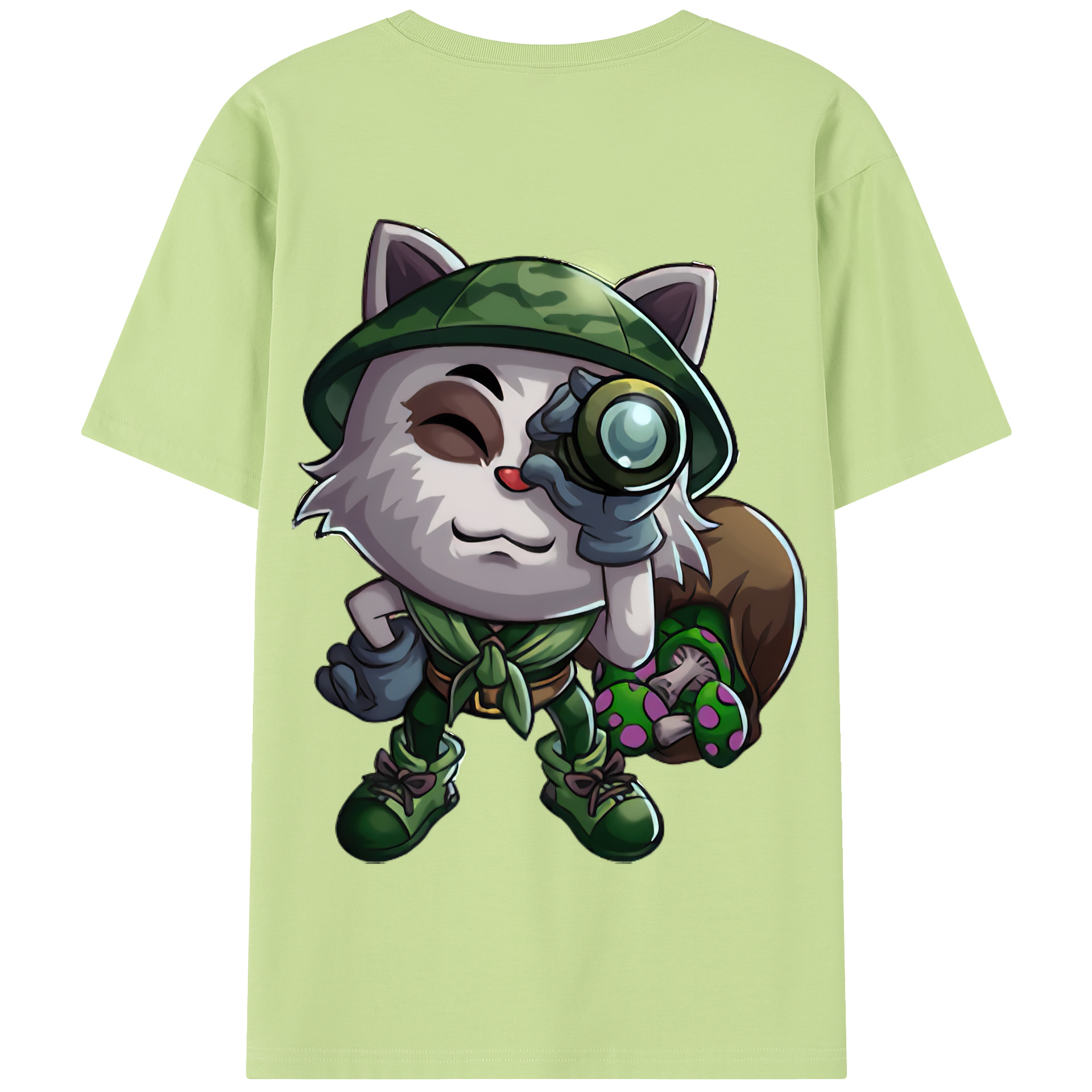 リーグ・オブ・レジェンド League of Legends LOL 綿100％半袖Tシャツ（背面プリント）
